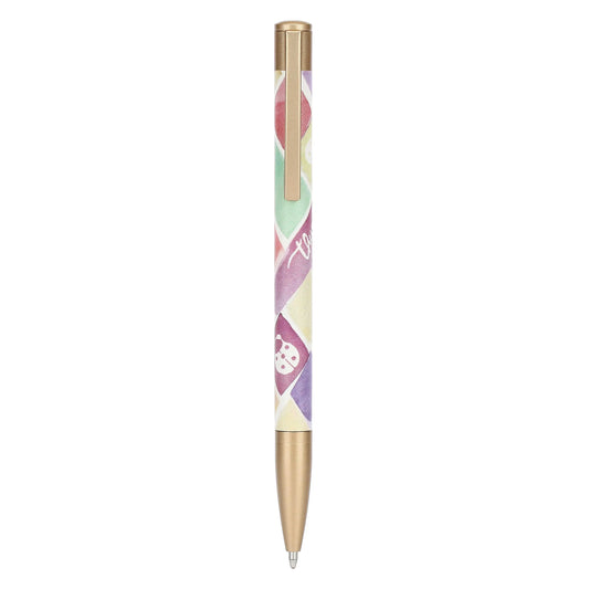 Penna con pattern e coccinella
