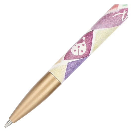 Penna con pattern e coccinella