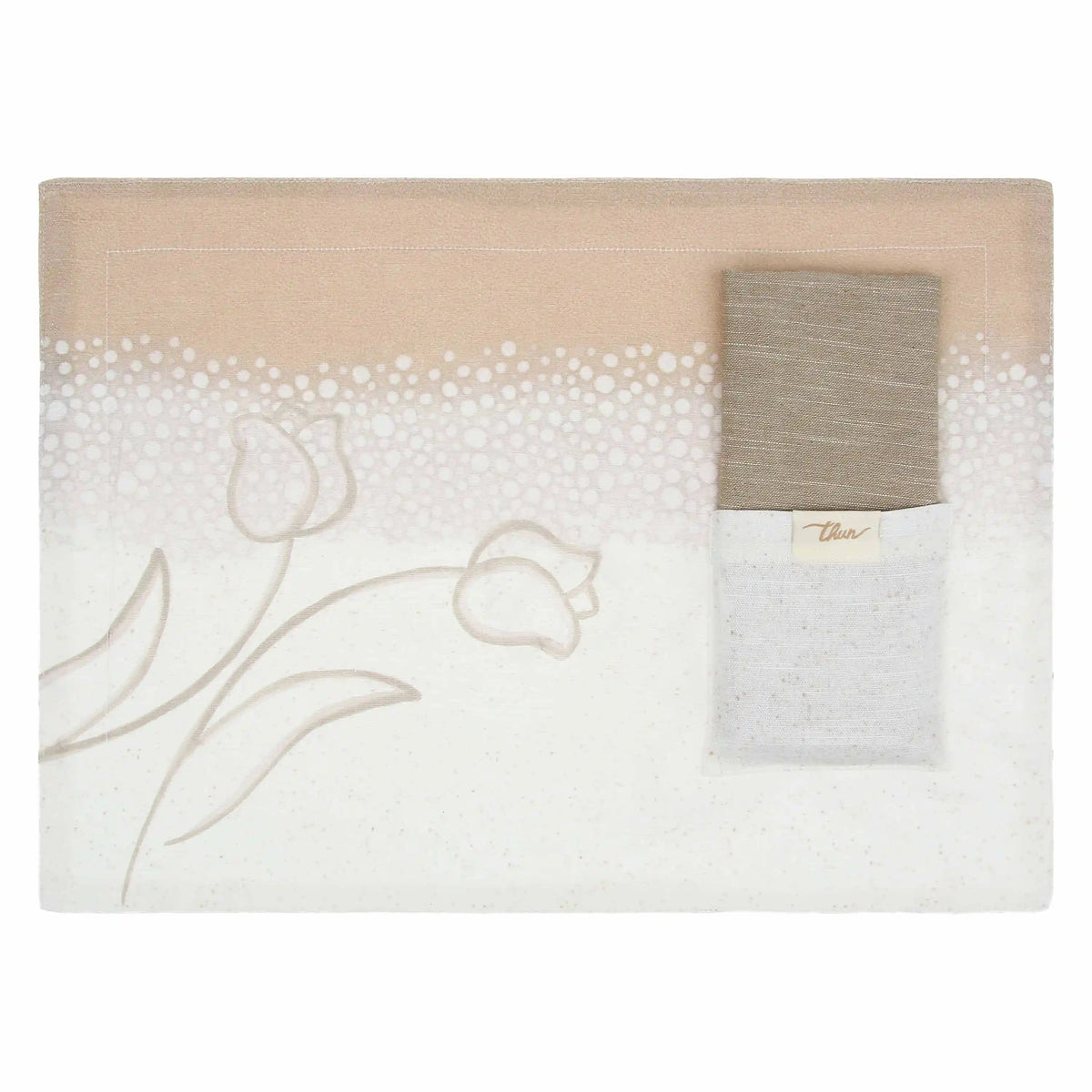 Set tovaglietta con tovagliolo, Pure Elegance