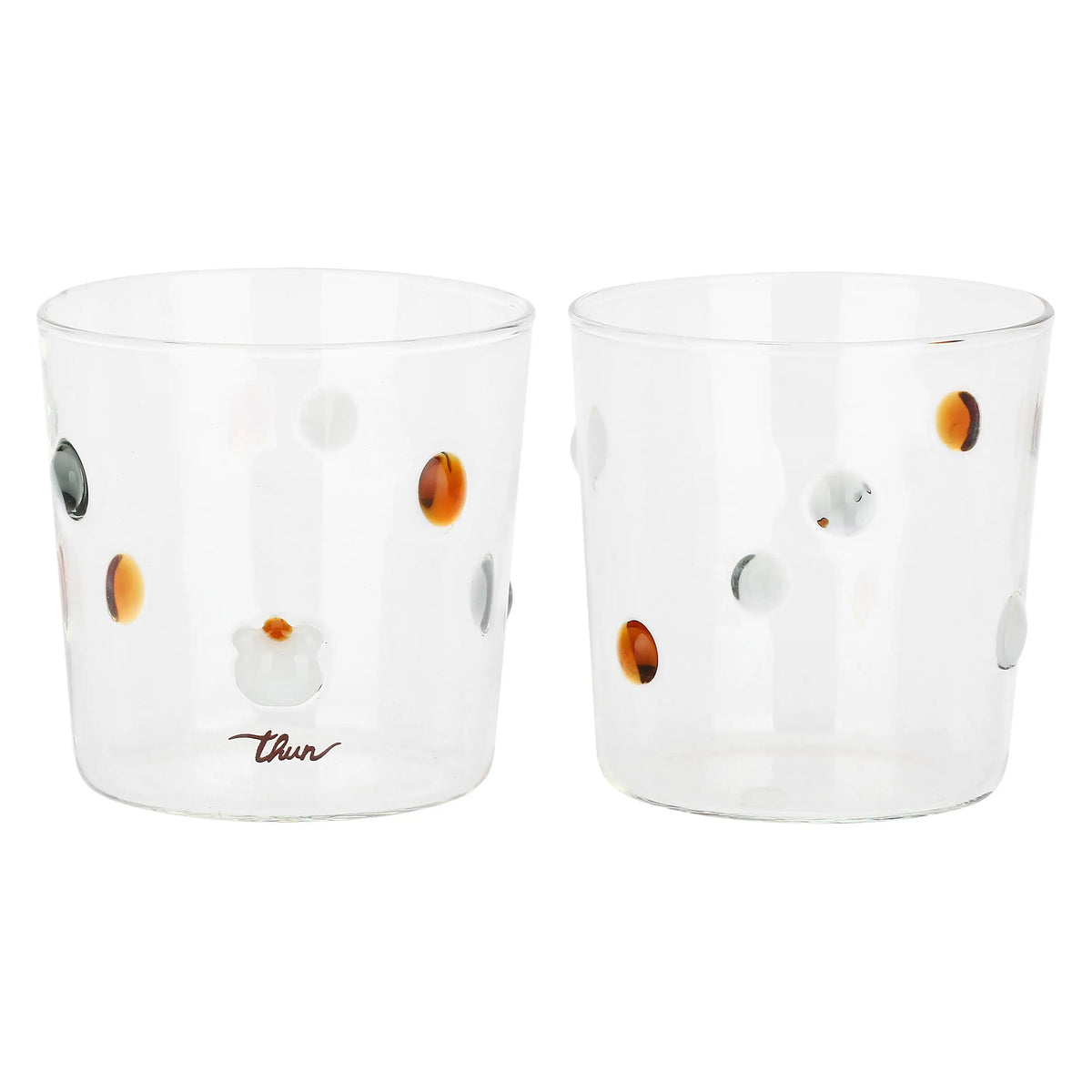 Set 2 tumbler a pois, Pure Elegance