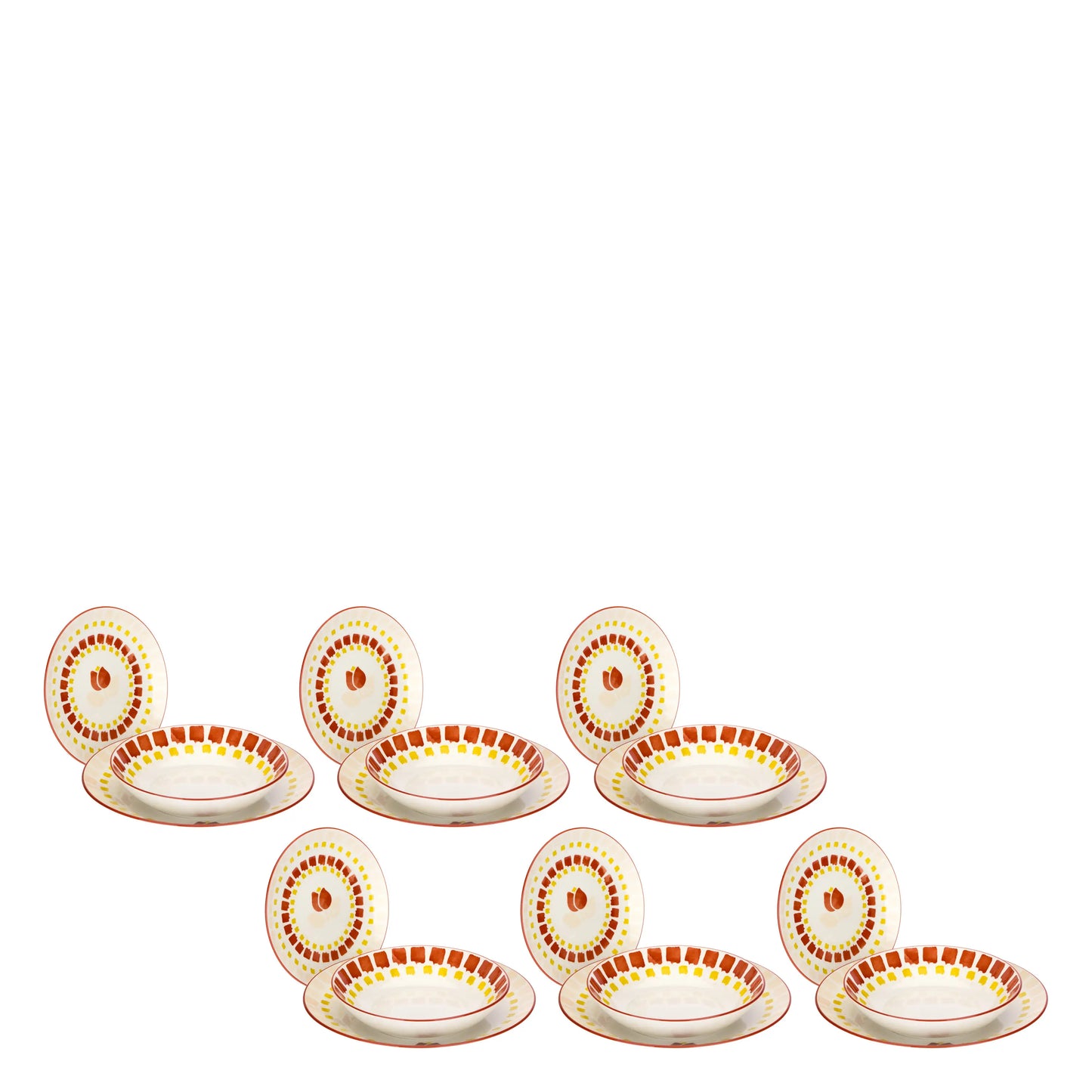 Set Piatti 18 pezzi Tulipani
