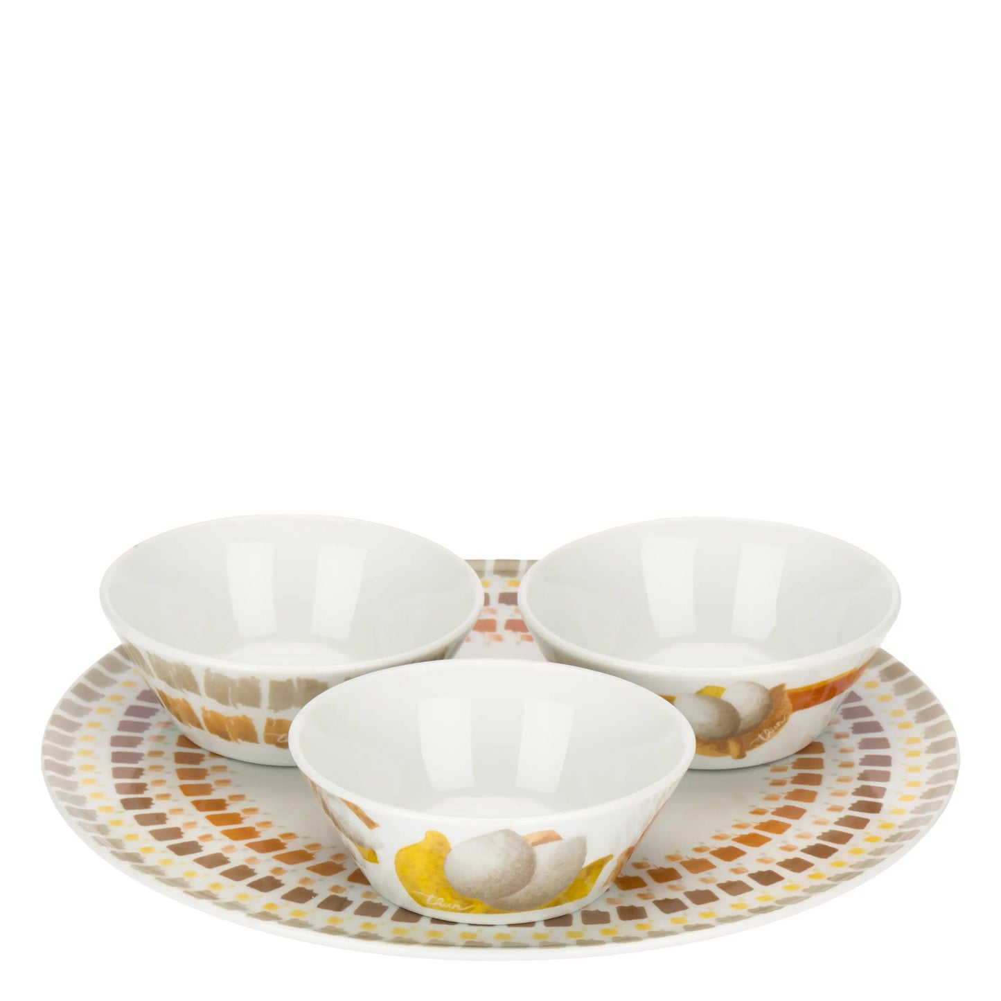 Set 3 Ciotole Piatto Tulipani