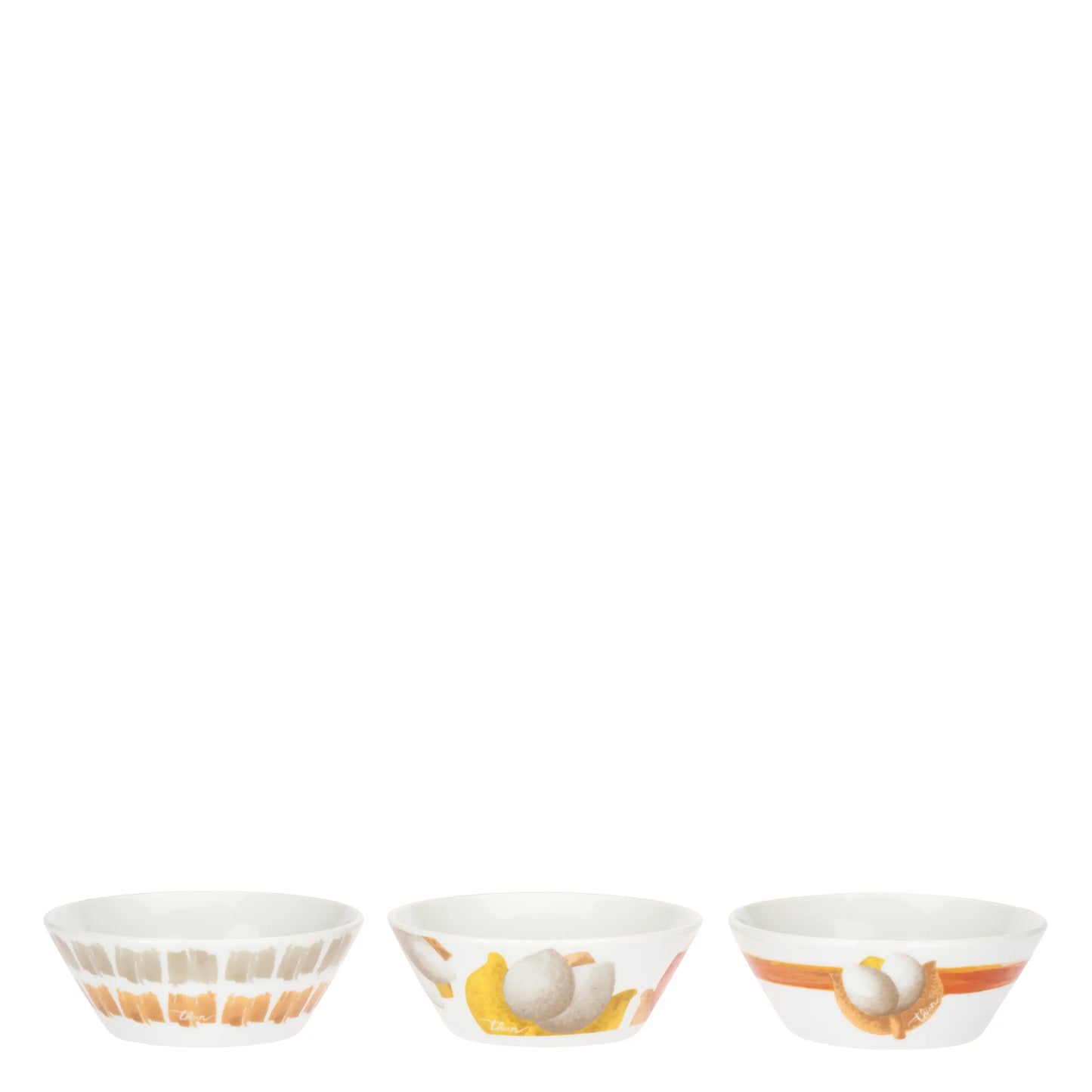Set 3 Ciotole Piatto Tulipani
