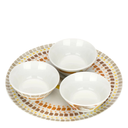 Set 3 Ciotole Piatto Tulipani