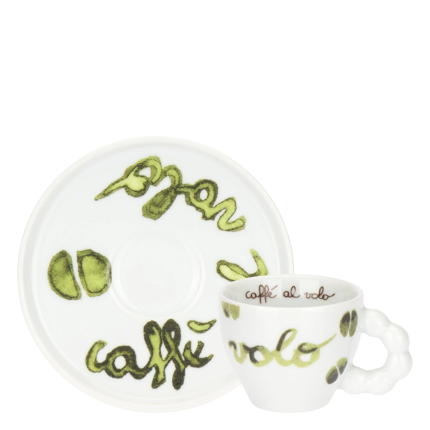 Set 6 Tazzine con piattino Caffè al volo