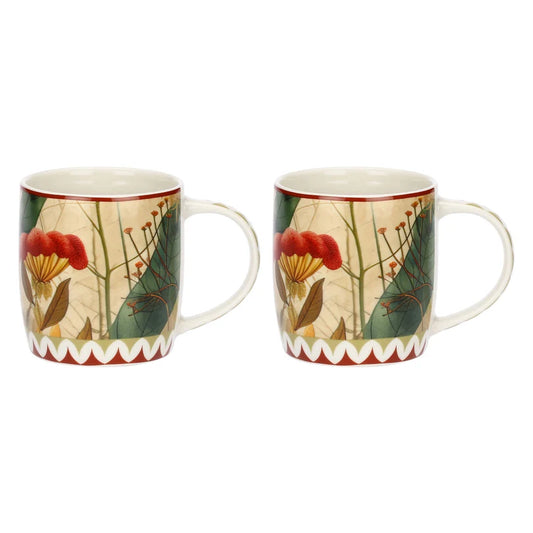 Set 2 Mug Rosso, Mirabilia - Porcellana, 420ml