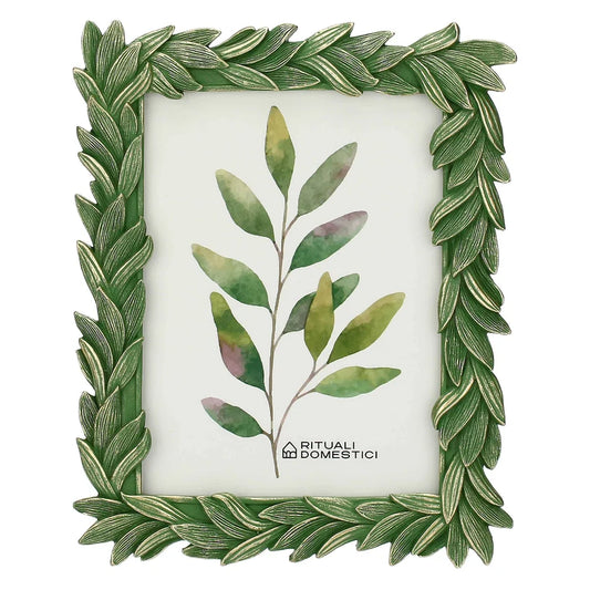 Portafoto Alloro, Tiguardo - Poly Resina/ Velluto /Mdf/Vetro/ Metallo (Ferro), 15 x 20 cm