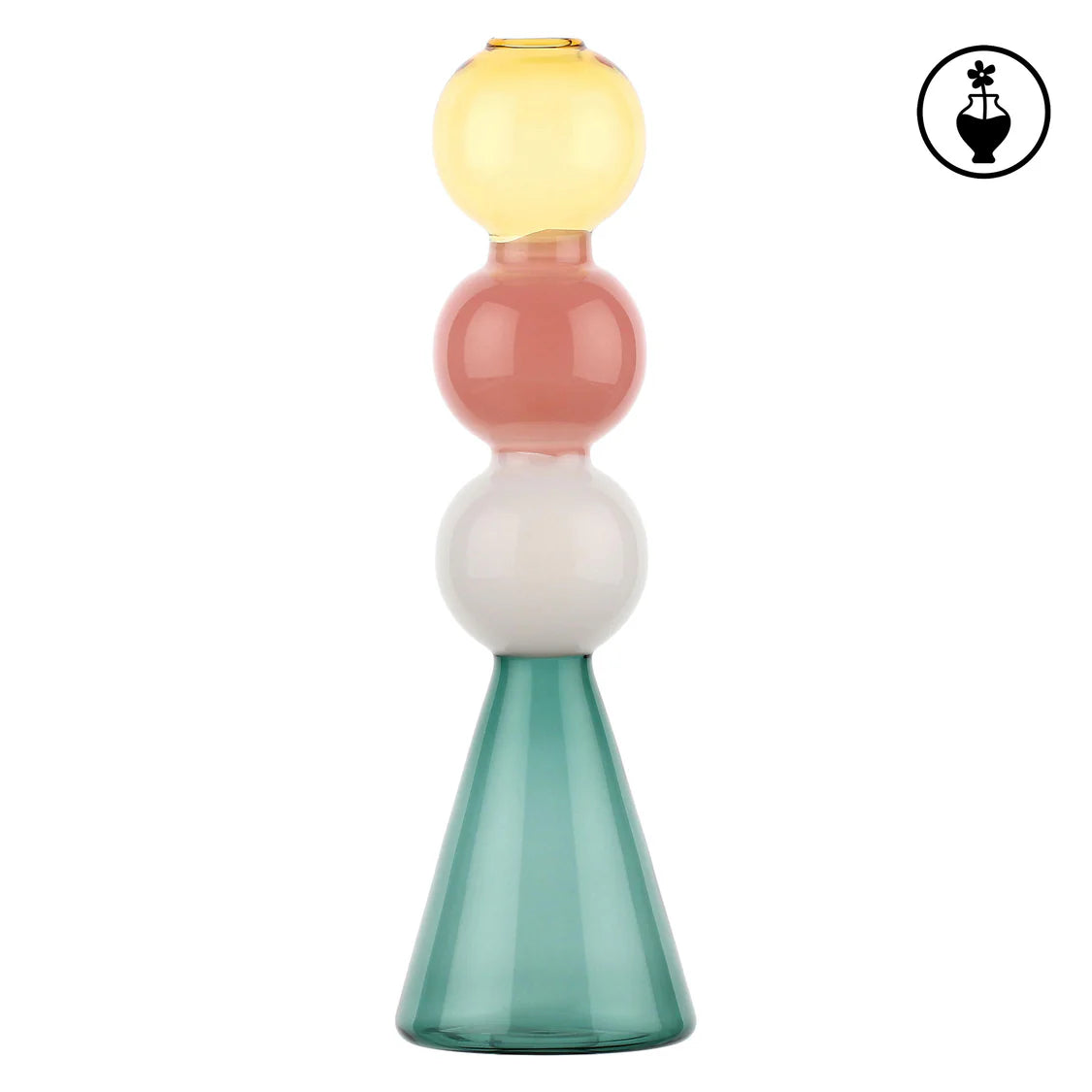 Alchimia Vaso Monofiore Top Giallo