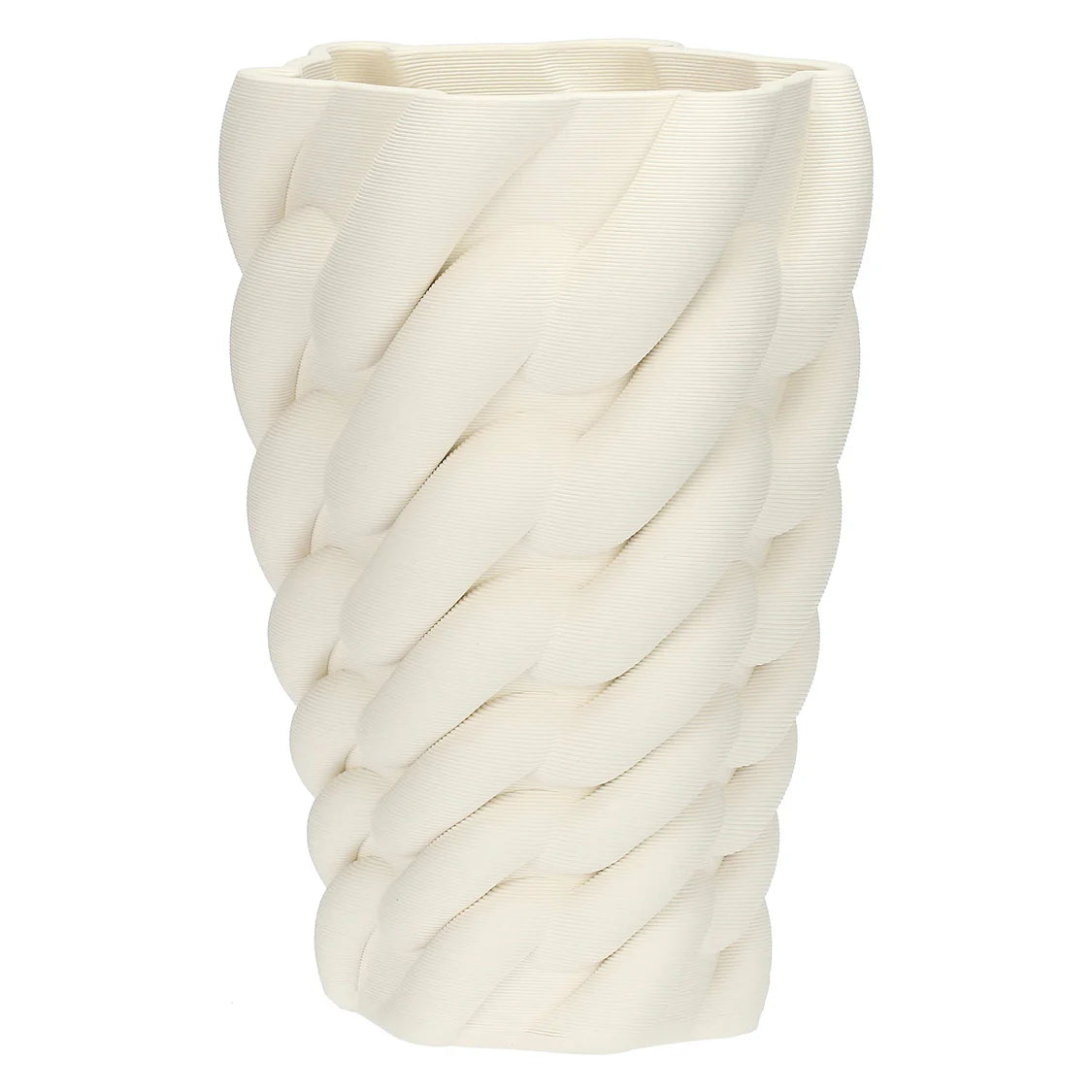 Trama Vaso Deco Intreccio M 18 x 18 x 28 cm, Ceramica