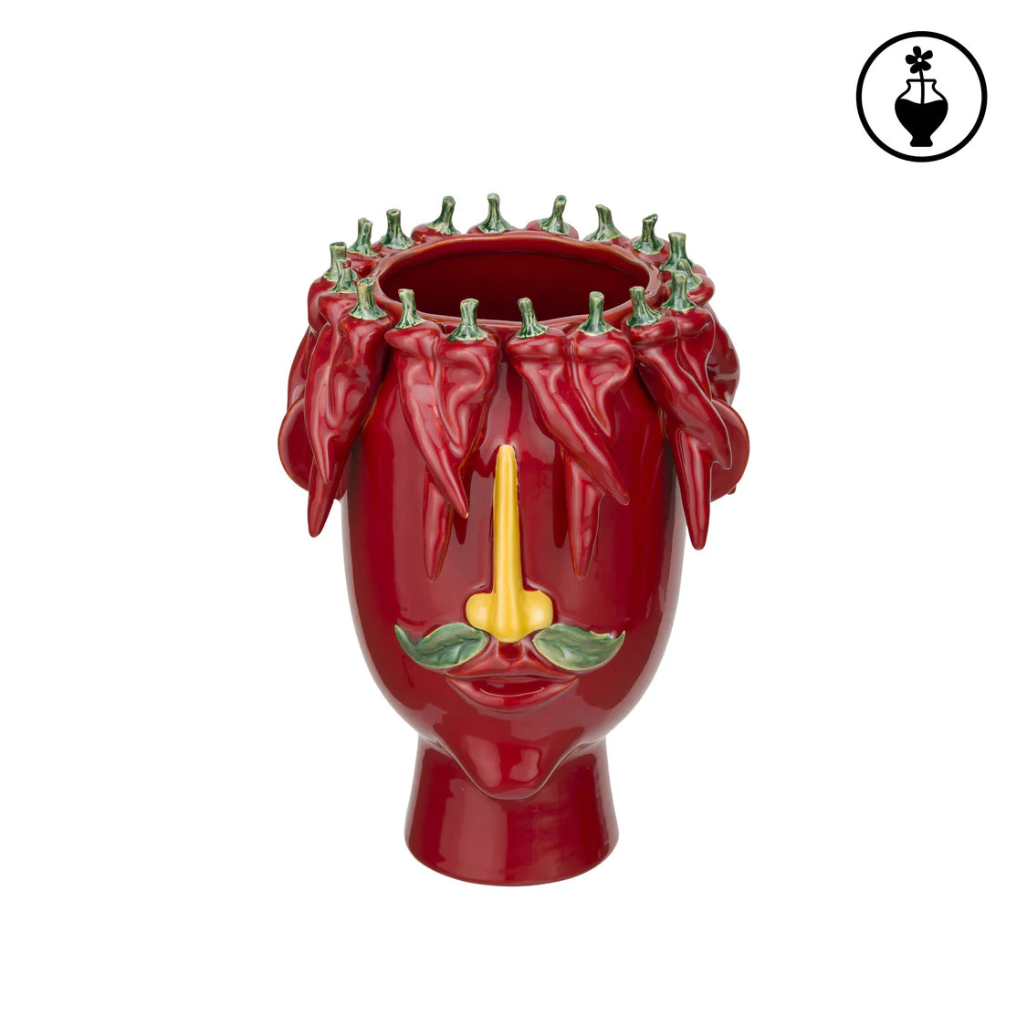Arciboldo Vaso L 22,5x22,5x32 cm, Porcellana