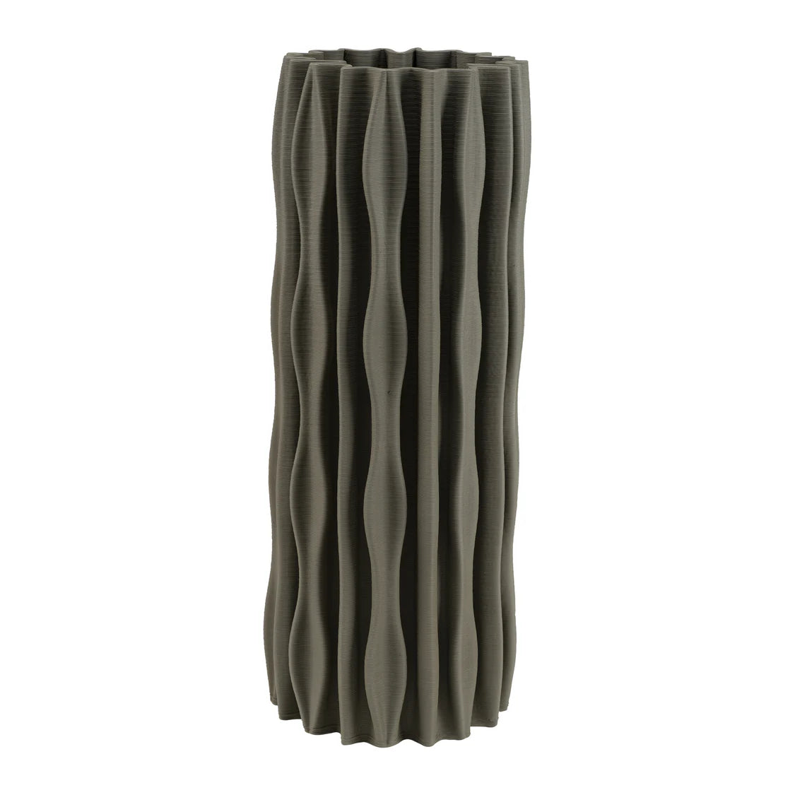 Atena Vaso Decorativo 3D L 16x16x40 cm, Ceramica
