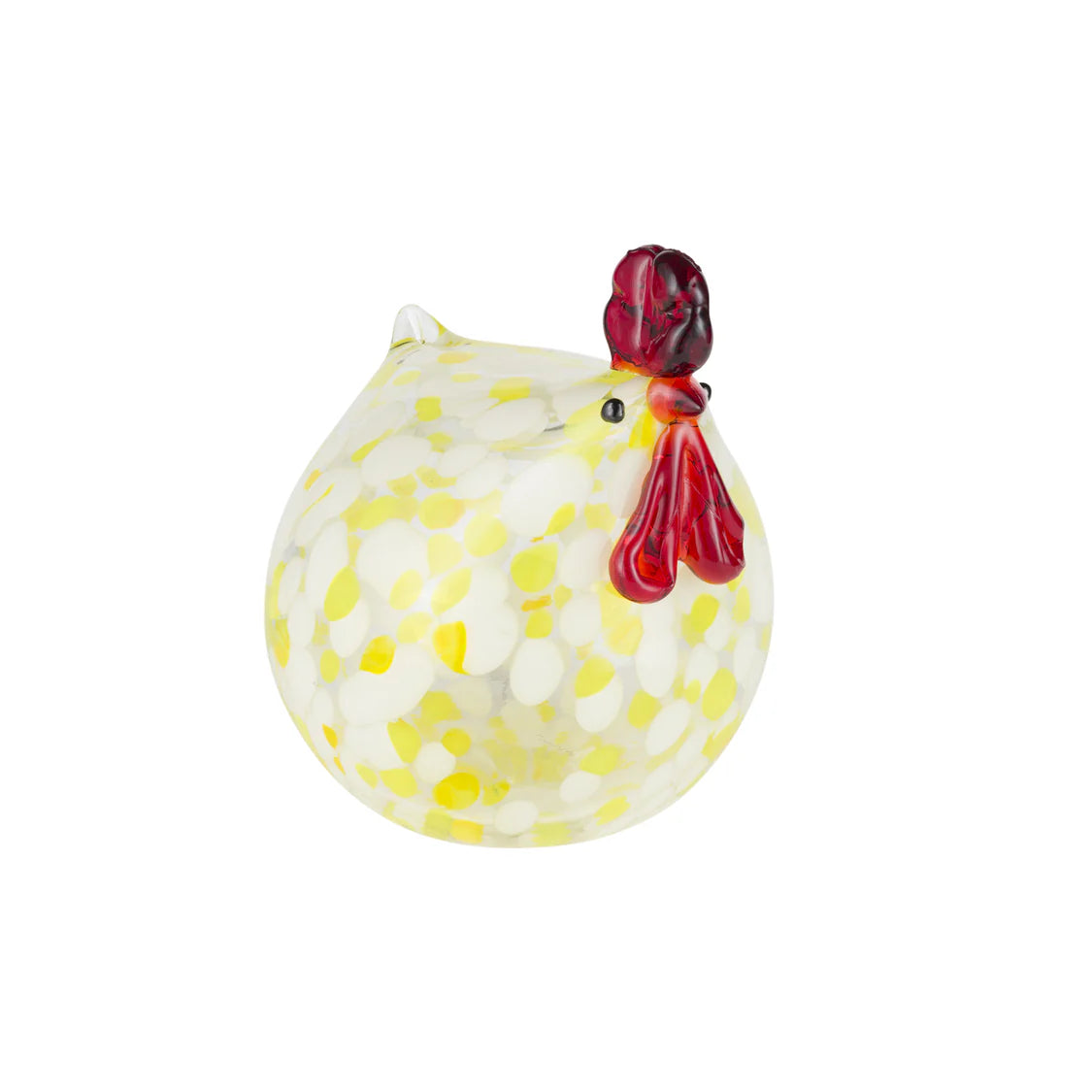Rosamunda Oggetto Decorativo Gallina Bassa Gialla
