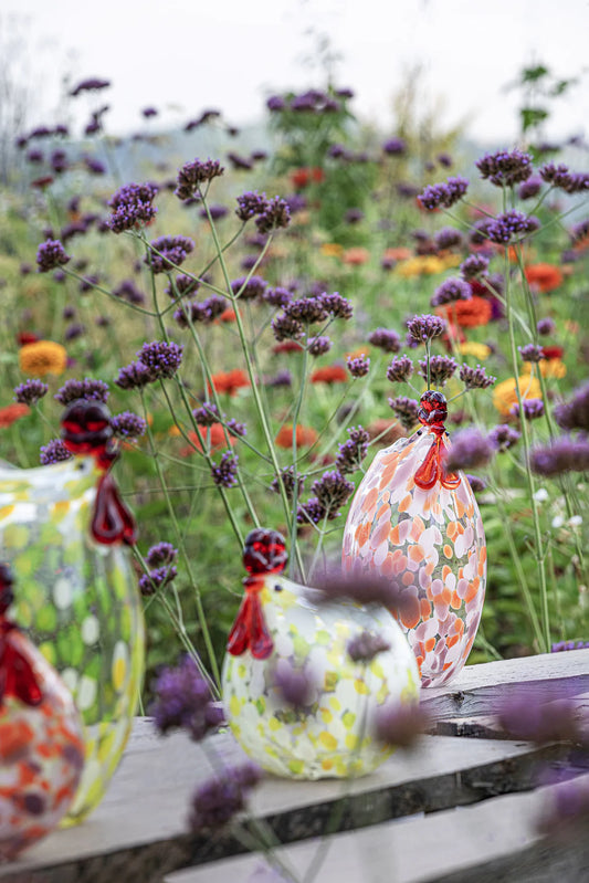 Rosamunda Oggetto Decorativo Gallina Bassa Gialla