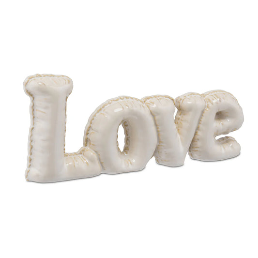 Nonmisgonfio Oggetto Decorativo Love Avorio