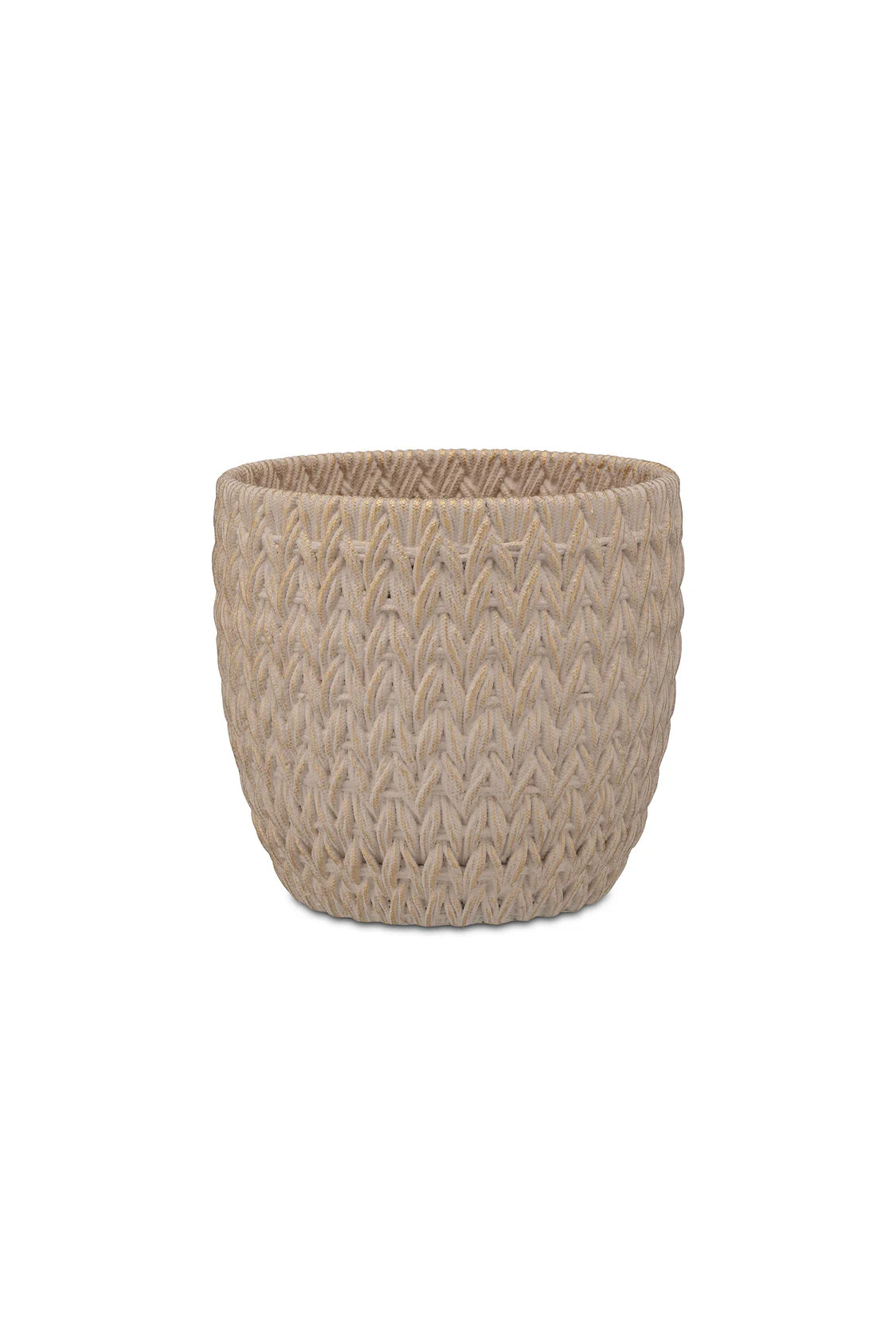 Doppiamaglia Cachepot Bianco/Oro S