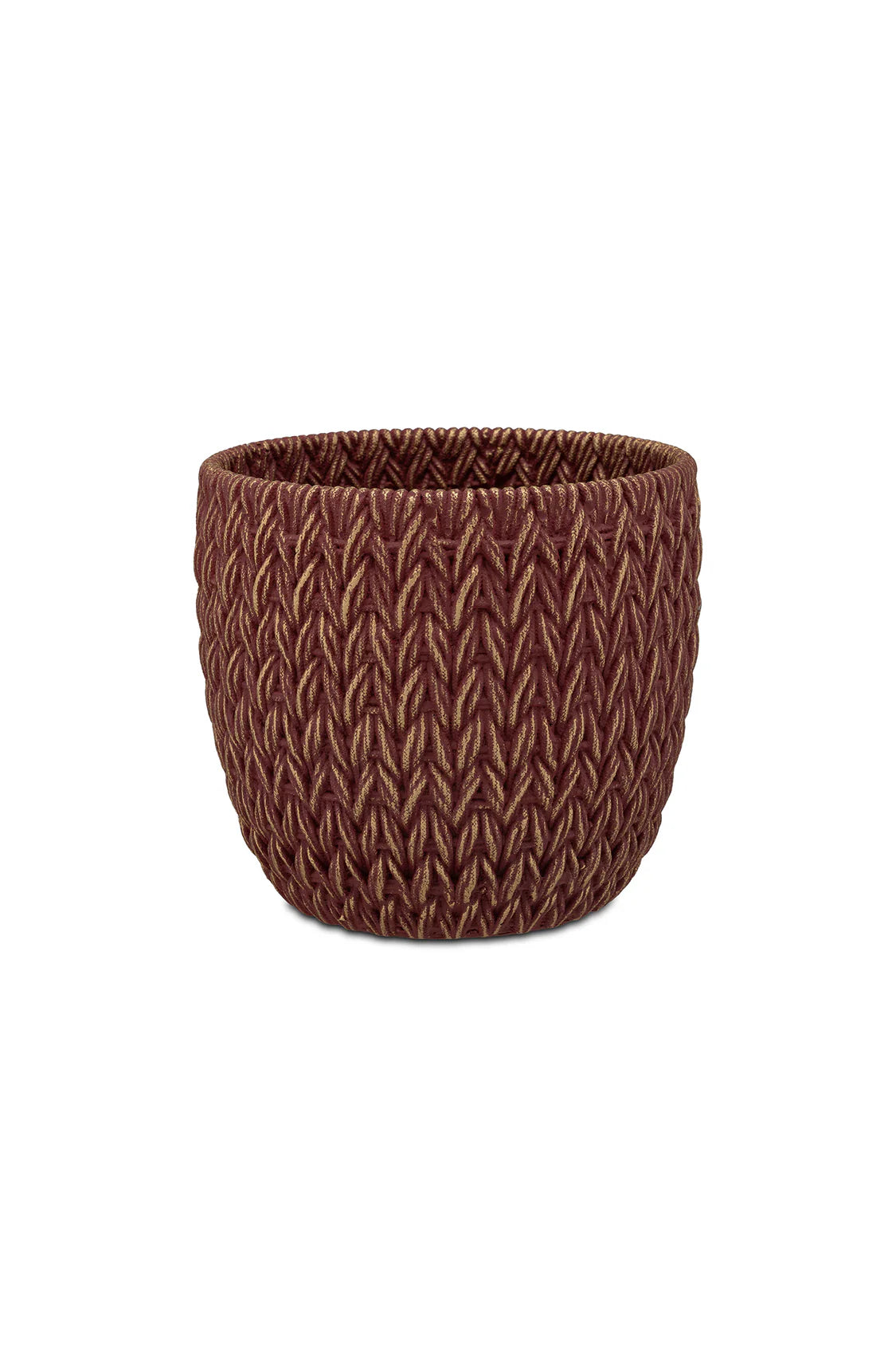 Doppiamaglia Cachepot Rosso/Oro S