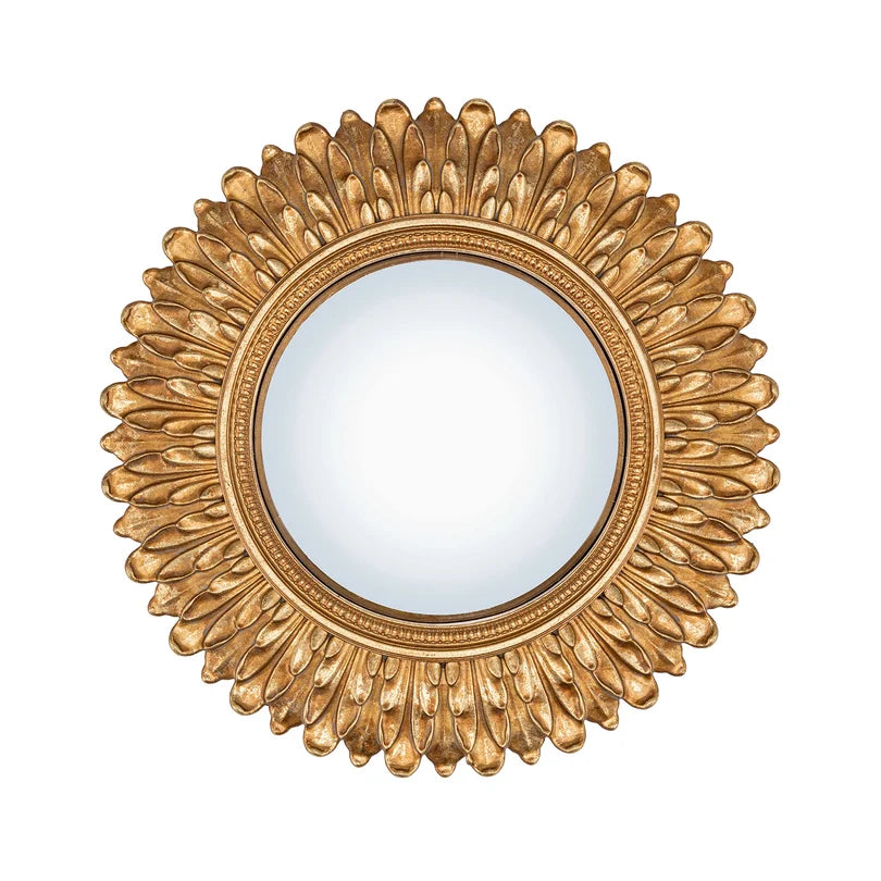 Specchio Tondo Girasole, Reame - Resina,