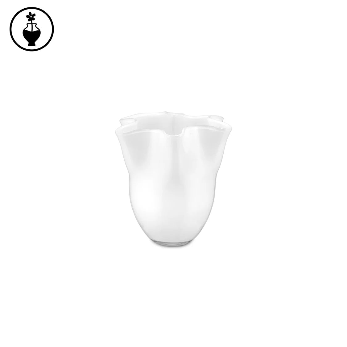 Tempo Vaso Bianco M, Vetro