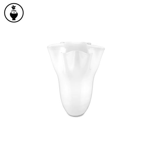 Tempo Vaso Bianco L,  Vetro
