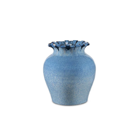 Sfrangiato Vaso M Blu - Terracotta,19x19x23.5 cm