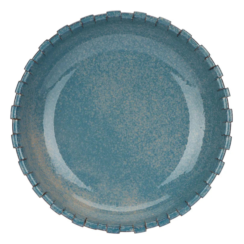 Sfrangiato Centrotav M Blu - Terracotta,31x31x6.5 cm