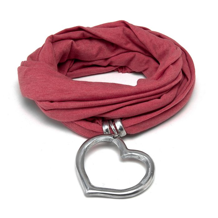 SCIARPA GIOIELLO SAGOMA CUORE