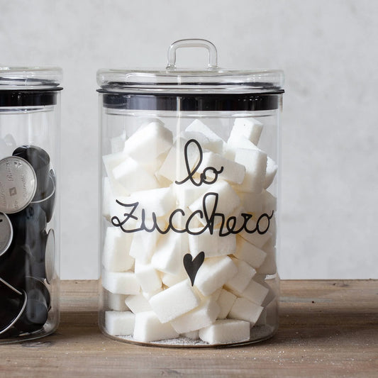 Barattolo In Vetro Ø12Cm Lo Zucchero