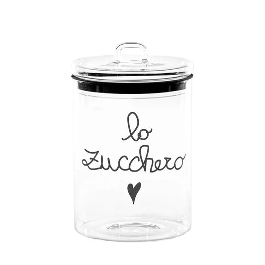 Barattolo In Vetro Ø12Cm Lo Zucchero