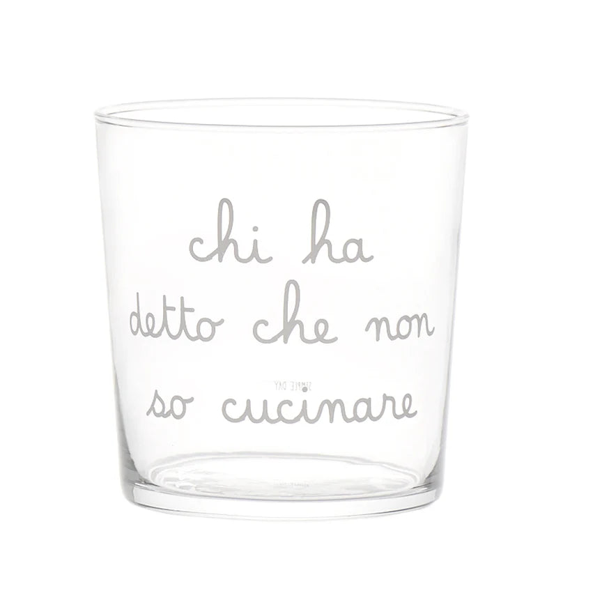 Set 6 Bicchieri acqua Chi ha detto che non so cucinare