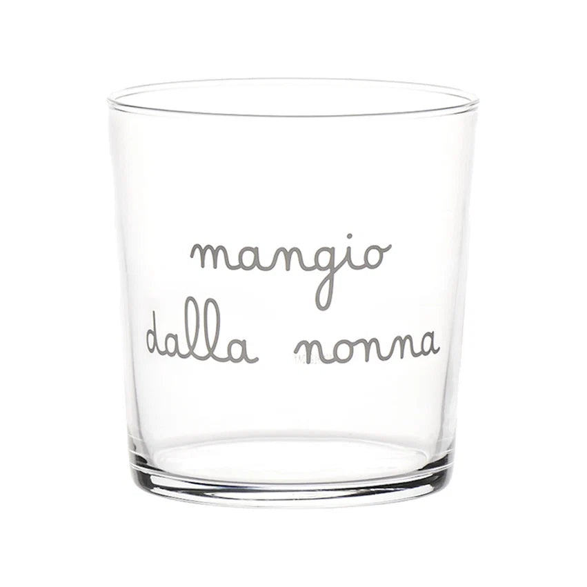 Set 6 Bicchieri acqua Mangio dalla nonna