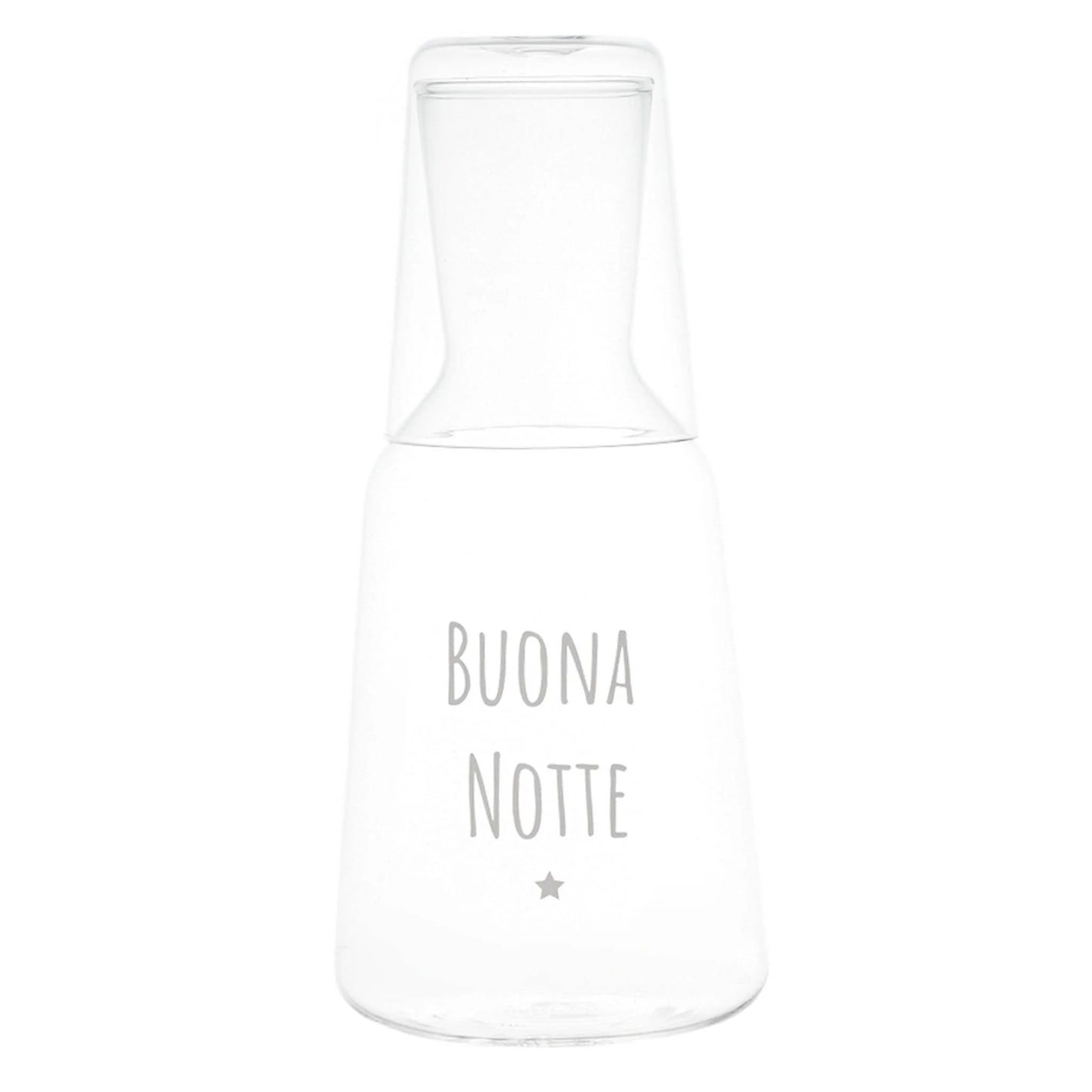 Bottiglia con bicchiere Buona Notte