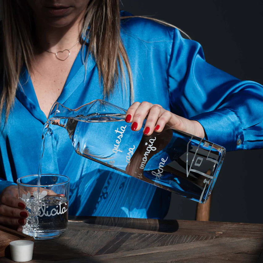 Bottiglia In questa casa si mangia bene