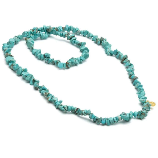 Bracciale/Collana Elastica Turchese