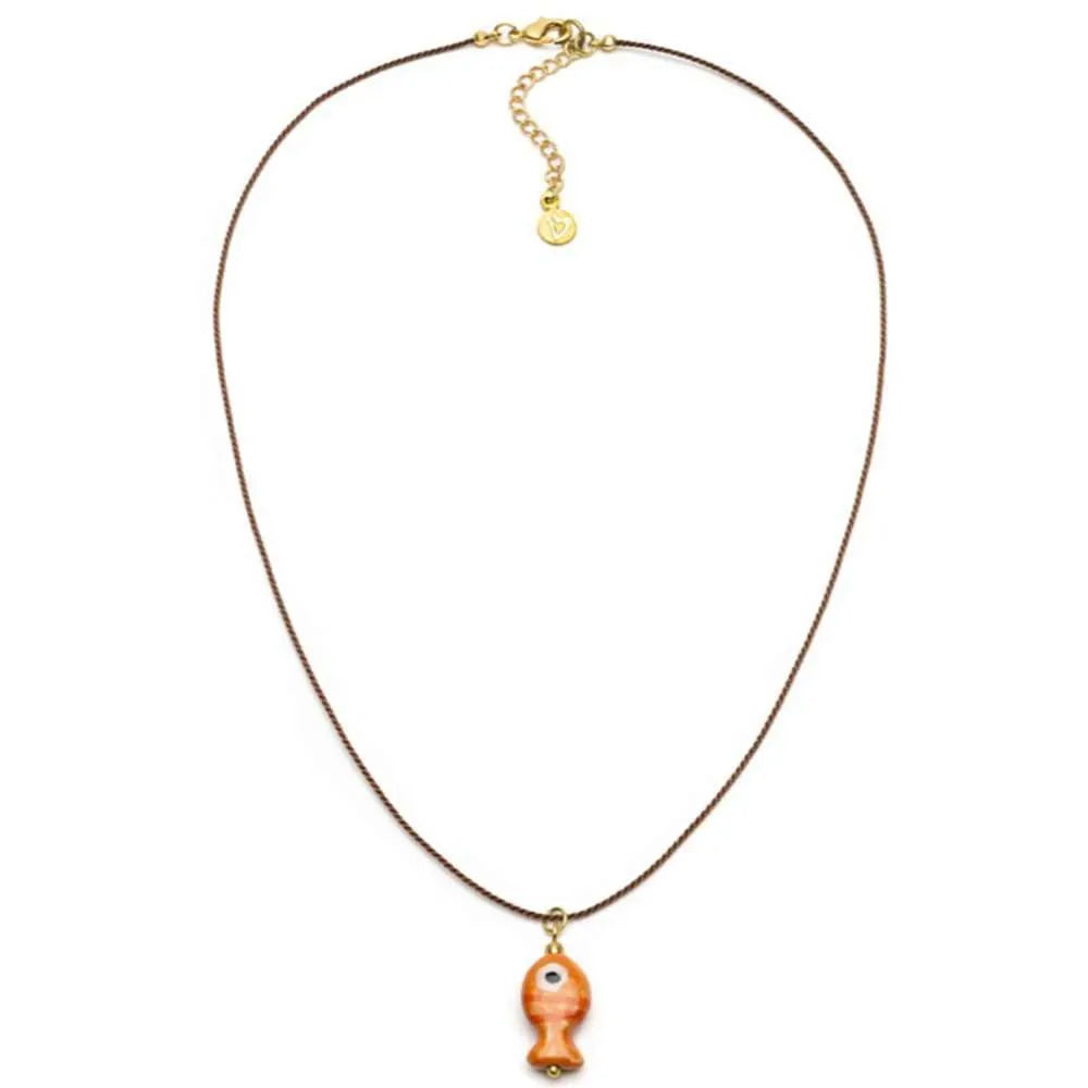Collana Ciondolo Pesciolino Arancione