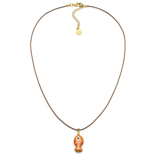 Collana Ciondolo Pesciolino Arancione