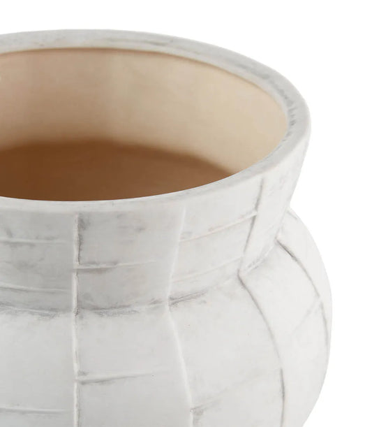 Cache-pot alto bianco