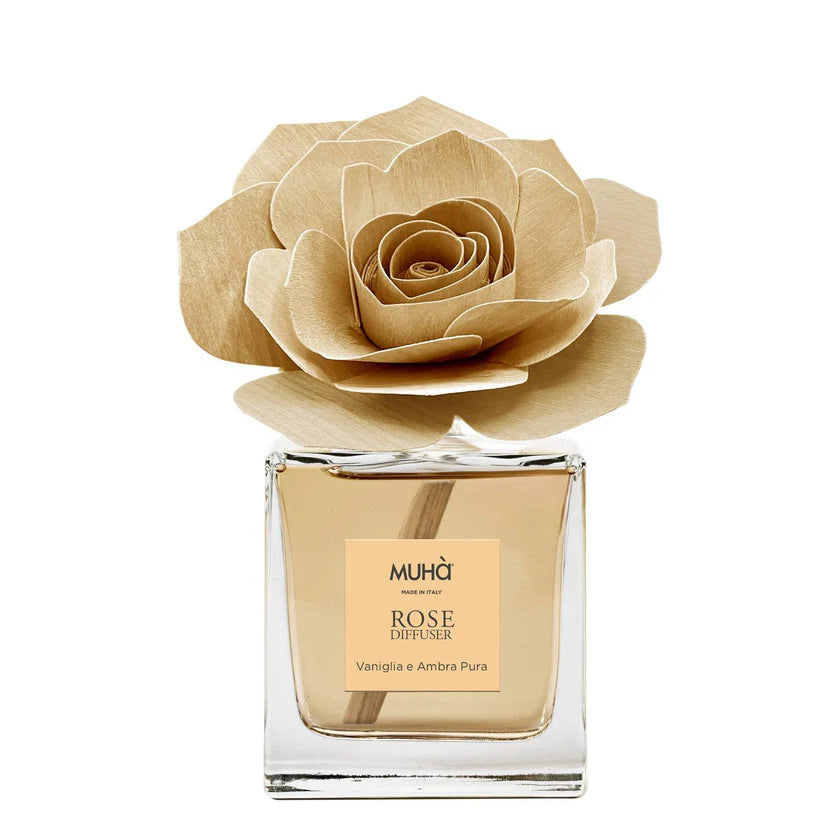 Diffusore Rosa Vaniglia e Ambra Pura