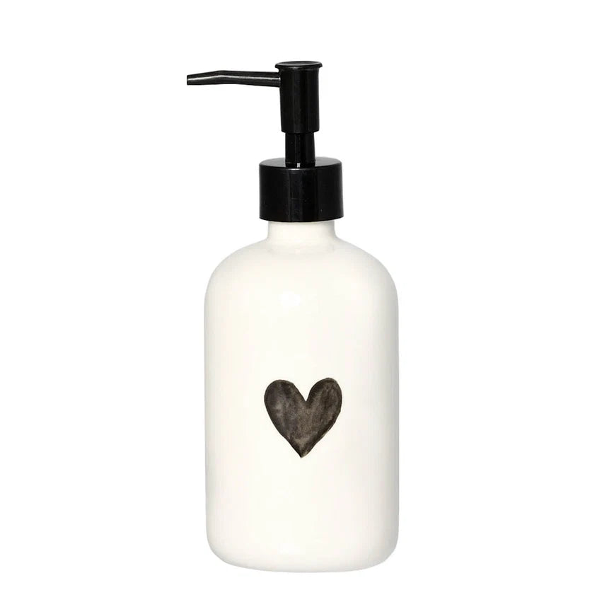 Dosasapone bianco cuore grigio