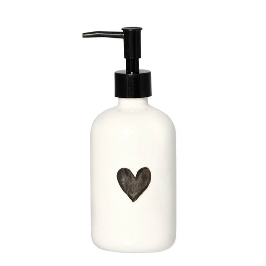 Dosasapone bianco cuore grigio