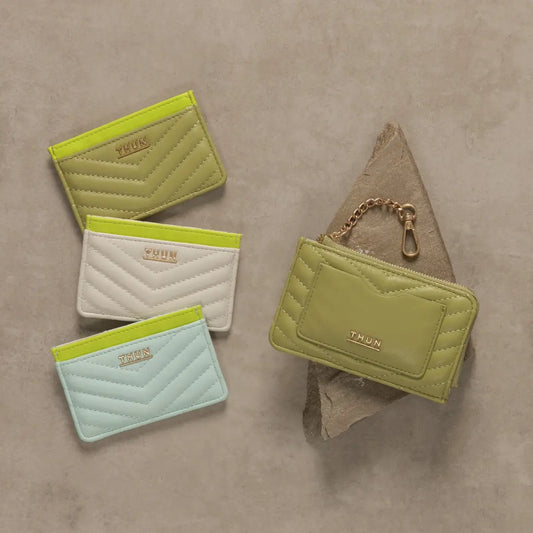 Porta carte, verde pistacchio