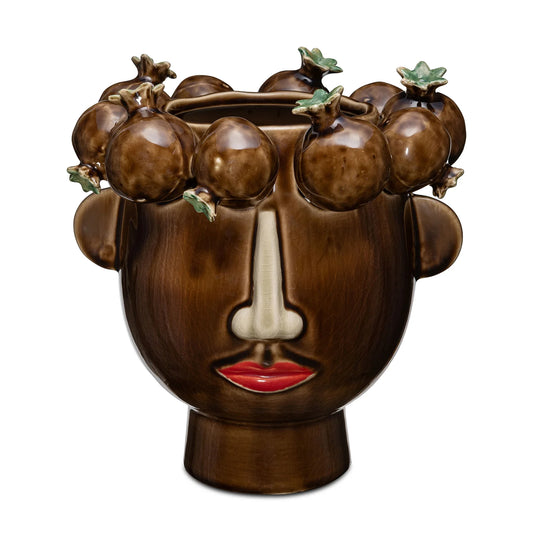 Vaso Melograni Marroni