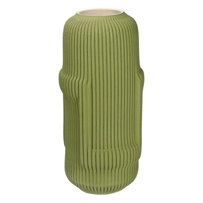Lino vaso deco verde grande