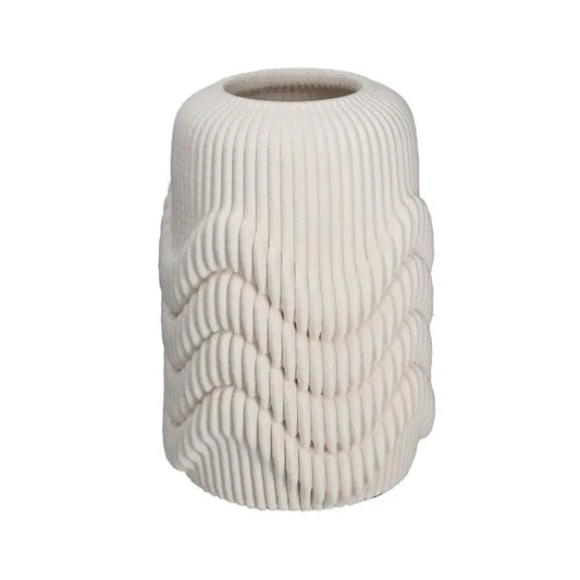 Vaso in linoleum 29,5x20cm bianco