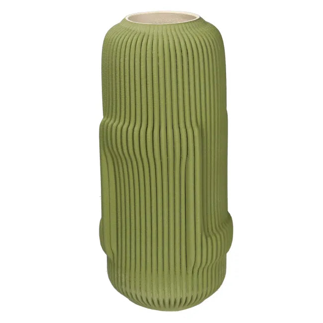 Lino vaso deco verde grande