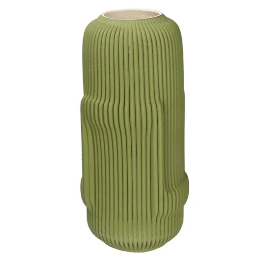 Lino vaso deco verde grande