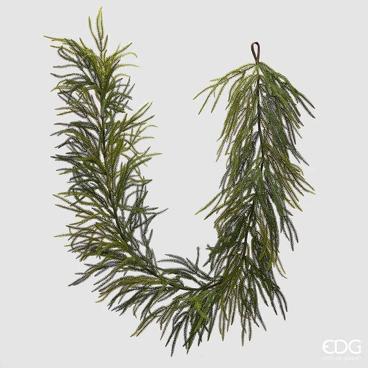 Cryptomeria Festone di Natale L 210 Cm Green