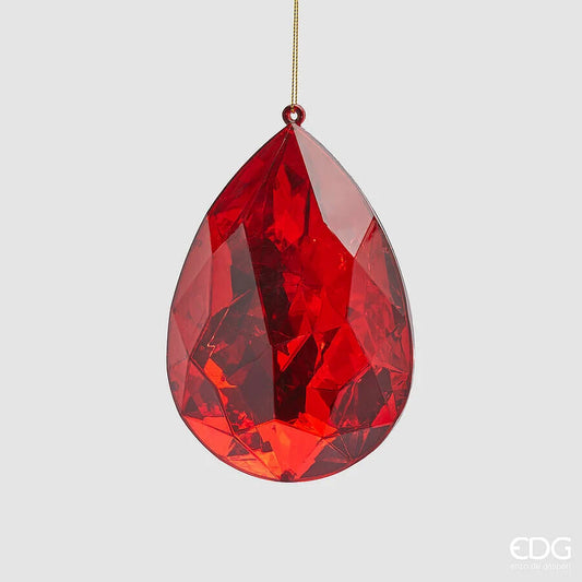 Decoro Diamante Goccia Da Appendere H.15 L.10 L.6 C5 6