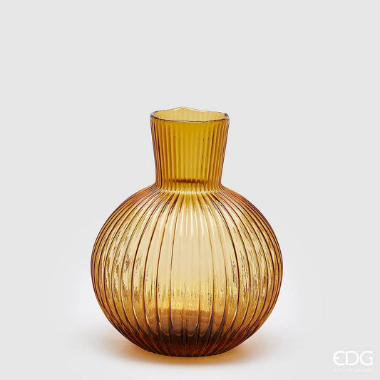 Vaso Ampolla H 35 Cm D 29 Cm Ambra