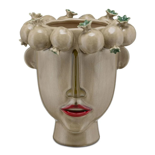ARCIBOLDO VASO MELOGRANI BEIGE 22X21,5X30H