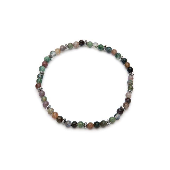 BRACCIALE ELASTICO AGATA MULTICOLORE